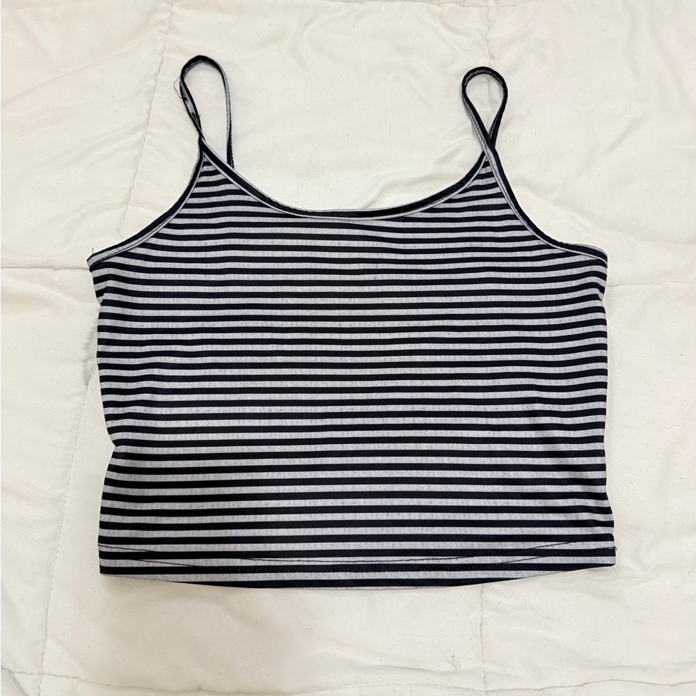 Striped Black and White Women's Top